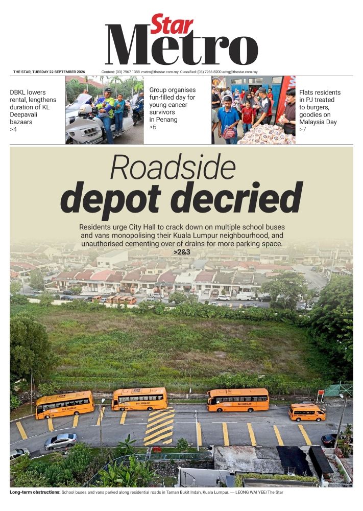 StarMetro’s front page report on Sept 22.