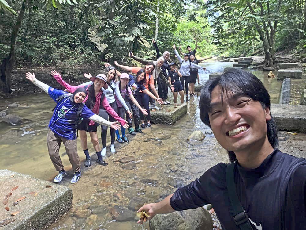 With Slow Hikers Club, Nigel (right) seeks to focus on the journey rather than just the destination. Photo: Nigel Daniel David