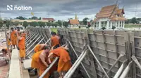 Monks and troops protect Thailand's Ayutthaya temples as Chao Phraya rises