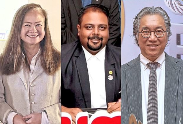 Industry leaders: (From left) Toh, Sri Ganesh and Koh.