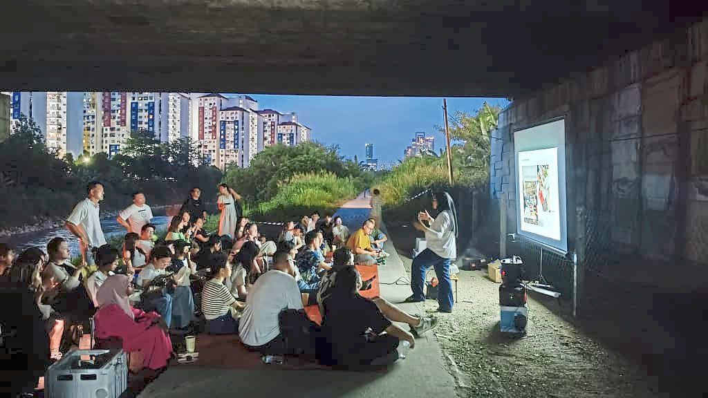 The makeshift public space, Living Room Under, along the Jalan Klang Lama riverside offers a glimpse into the KRF’s vision for the riverfront. Photo: Filepic