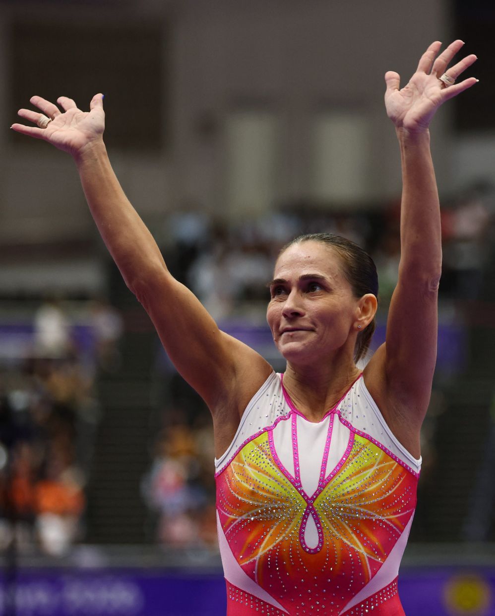 Uzbekistan's Oksana Chusovitina. - Reuters