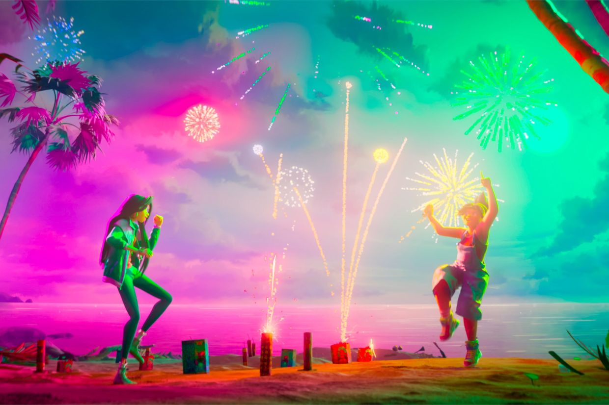 The two-person rave party was a huge success.