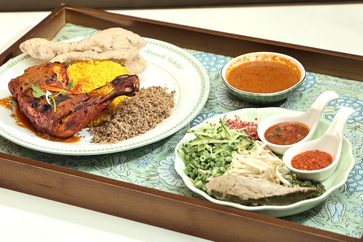 Mekda's nasi kerabu is a joyous, celebratory affair that does justice to this national heritage dish.