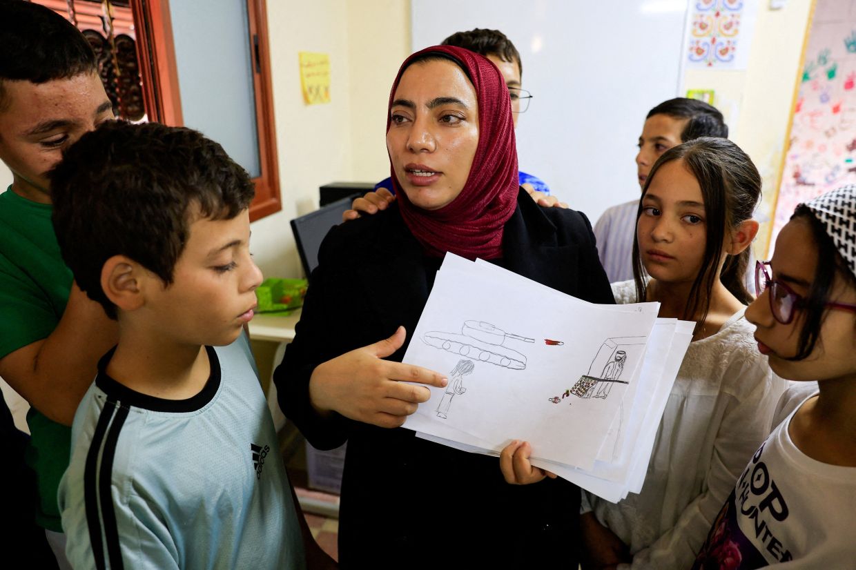 'Art also creates a space that tells them: you can dream,' says Sarah. Photo: Reuters 
