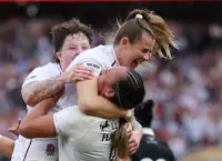 Rugby-Late try gives England win over New Zealand, extends unbeaten run to 41