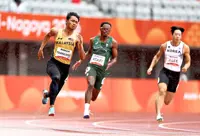 Sprinter shaping up well to break his 200m national record in final