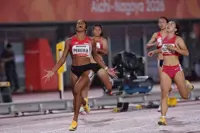 Singapore's golden girl Shanti Pereira claims gold in the 200m at the Asian Games to retain her title
