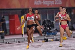 Singapore's golden girl Shanti Pereira claims gold in the 200m at the Asian Games to retain her title