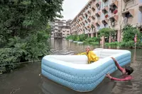 Thousands ‘wading’ out the storm