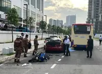 Foreign student killed, friend injured after bus hits motorcycle at red light