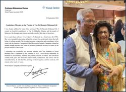 Nobel Laureate Yunus pays tribute to Dr Sti Hasmah's compassion and public service