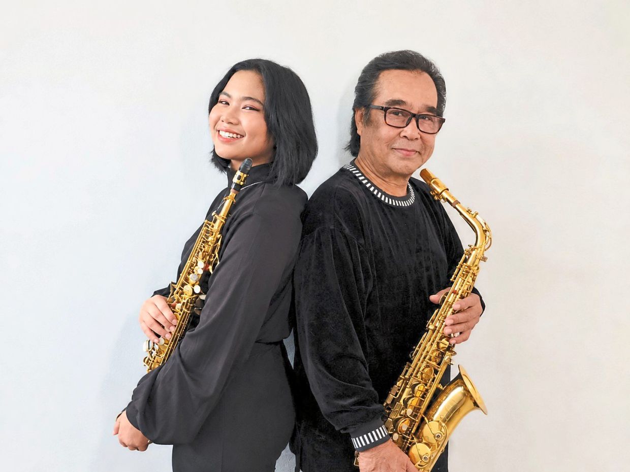 Father-daughter duo Rusli and Kenanga share a love for music. Photo: Kenanga Juwita Rusli