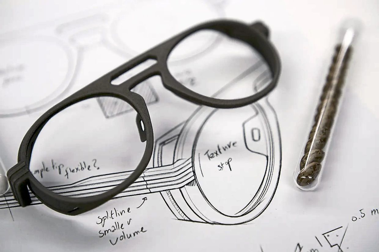 Brands have been experimenting with 3D printing to create everything from clothing to accessories such as eyewear. Photo: Instagram/Materialise
