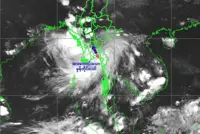 Deep depression crossing south-eastern Myanmar, forecast to move through five regions within 48 hours