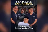 Photograph of Dr M's multi-racial medical team goes viral