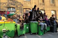 Students protest and public sector workers strike ahead of French budget