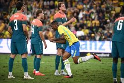 Soccer-Resurgent Brazil beat Australia 4-2 as muscle issue sidelines Raphinha