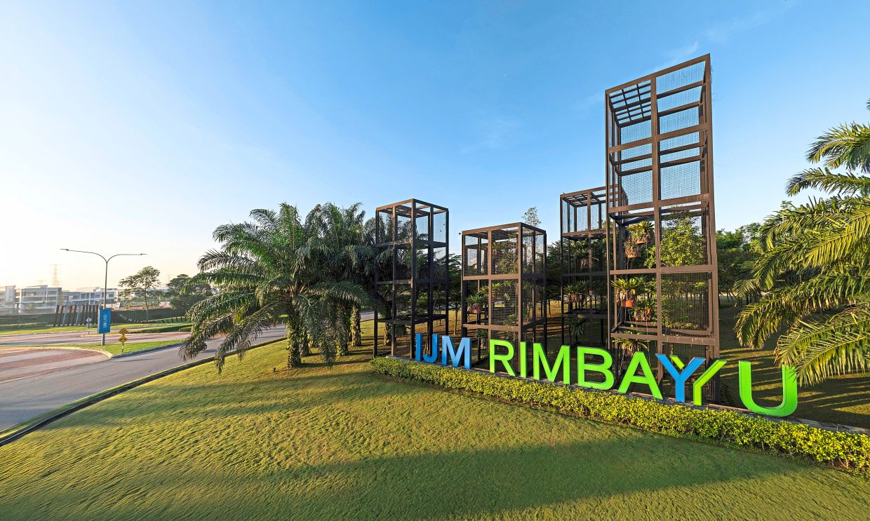The entrance to the master-planned IJM Rimbayu.