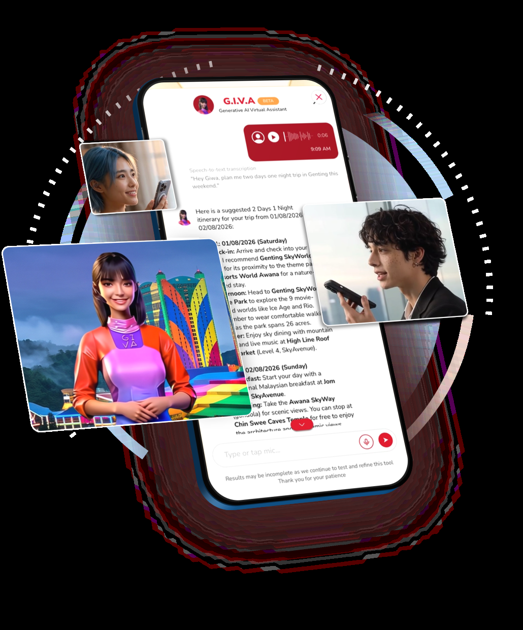 Powered by generative AI, GIVA acts as an on-the-go digital concierge, providing multilingual answers and instant assistance across the resort.
