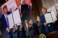 Trump releases AI accord with tech executives
