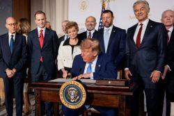 Trump, tech executives sign 'morally binding' AI document 