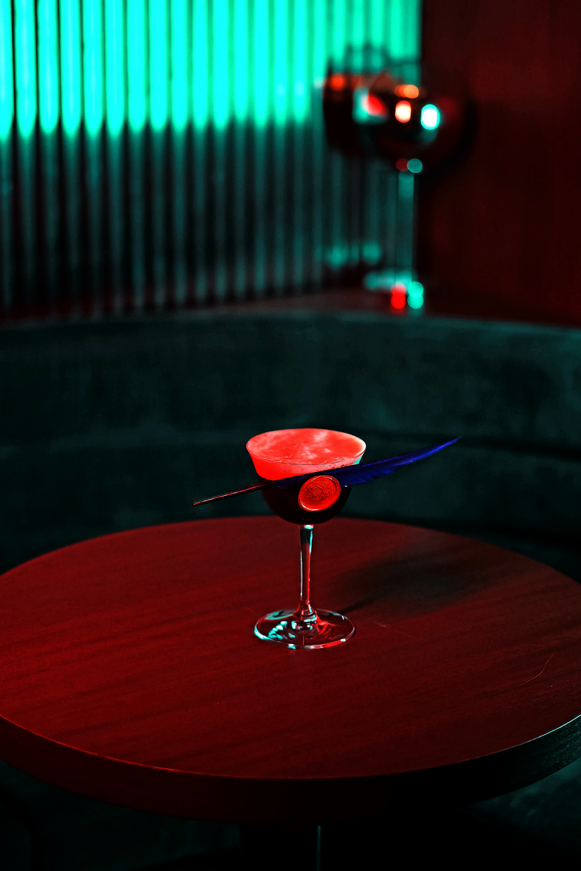 Nighthawks made with rum, vodka, amaro, chocolate, coffee and hot coconut foam.