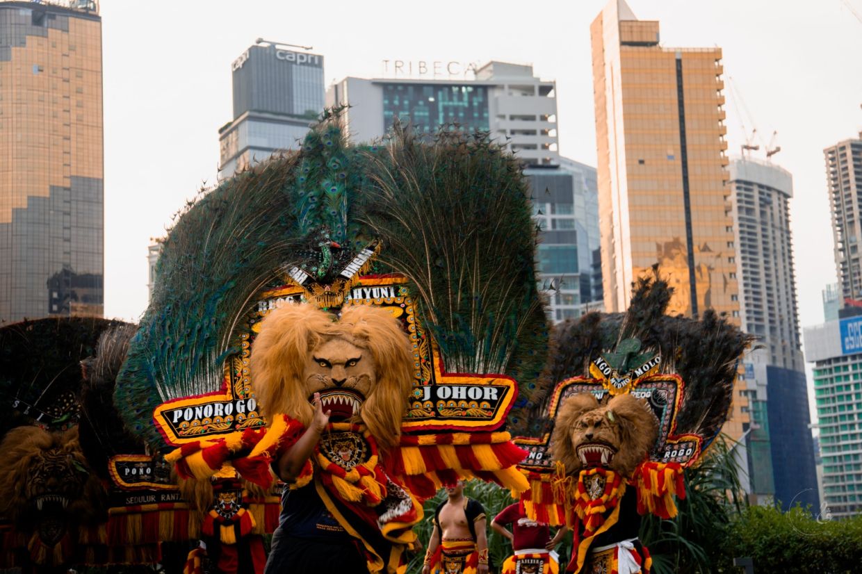 For the Seni Reog performances - presented by Pusaka - this weekend, both showcase features traditional performances of Reog Ponorogo by the Javanese-descended community group Kumpulan Sri Wahyuni from Batu Pahat in Johor. Photo: Pusaka