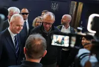 Germany's Merz arrives in Kyiv to finalize drone deal, release aid