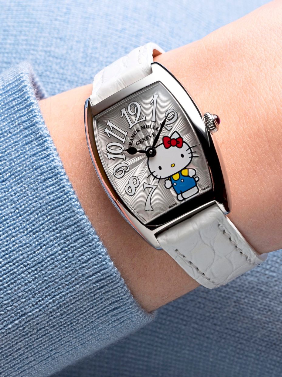 Another version of Cintree Curvex Hello Kitty. — Photos: Franck Muller
