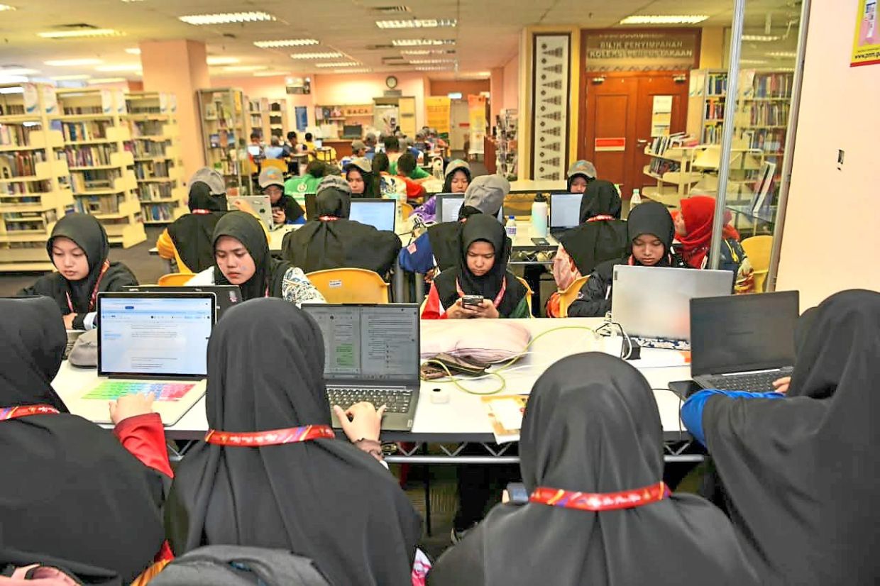 Students using the National Library of Malaysia’s study facilities, reflecting its role as a shared space for learning, research and collaboration. — Courtesy of PNM