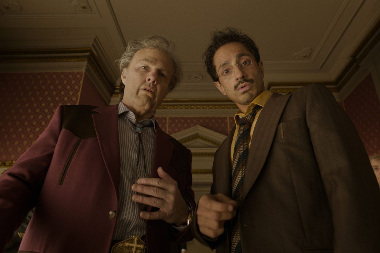 Tom Cruise (left) and Riz Ahmed in a scene from 'Digger'. Photo: Handout