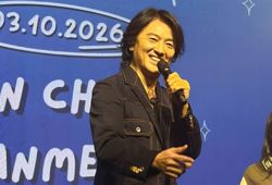 HK actor Ekin Cheng, 59, has fans screaming after showing off his muscular arms at fan meet