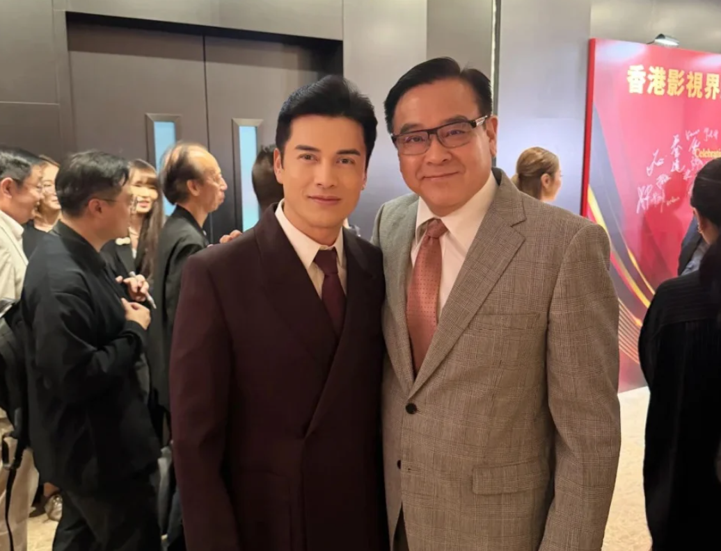 Lui (left) with Hong Kong filmmaker Derek Yee.