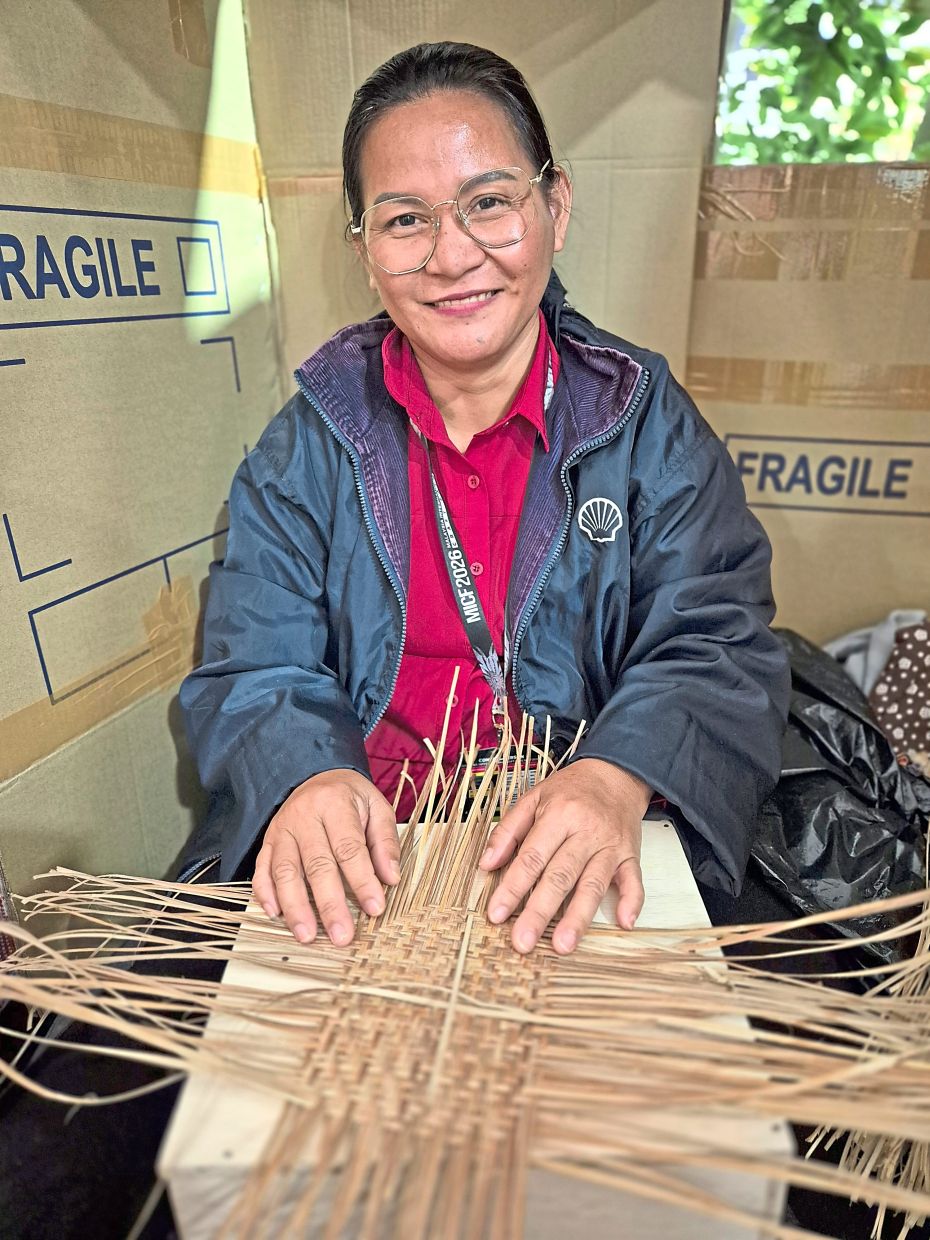 Rinai worries about the future of traditional weaving as rattan becomes harder to find.