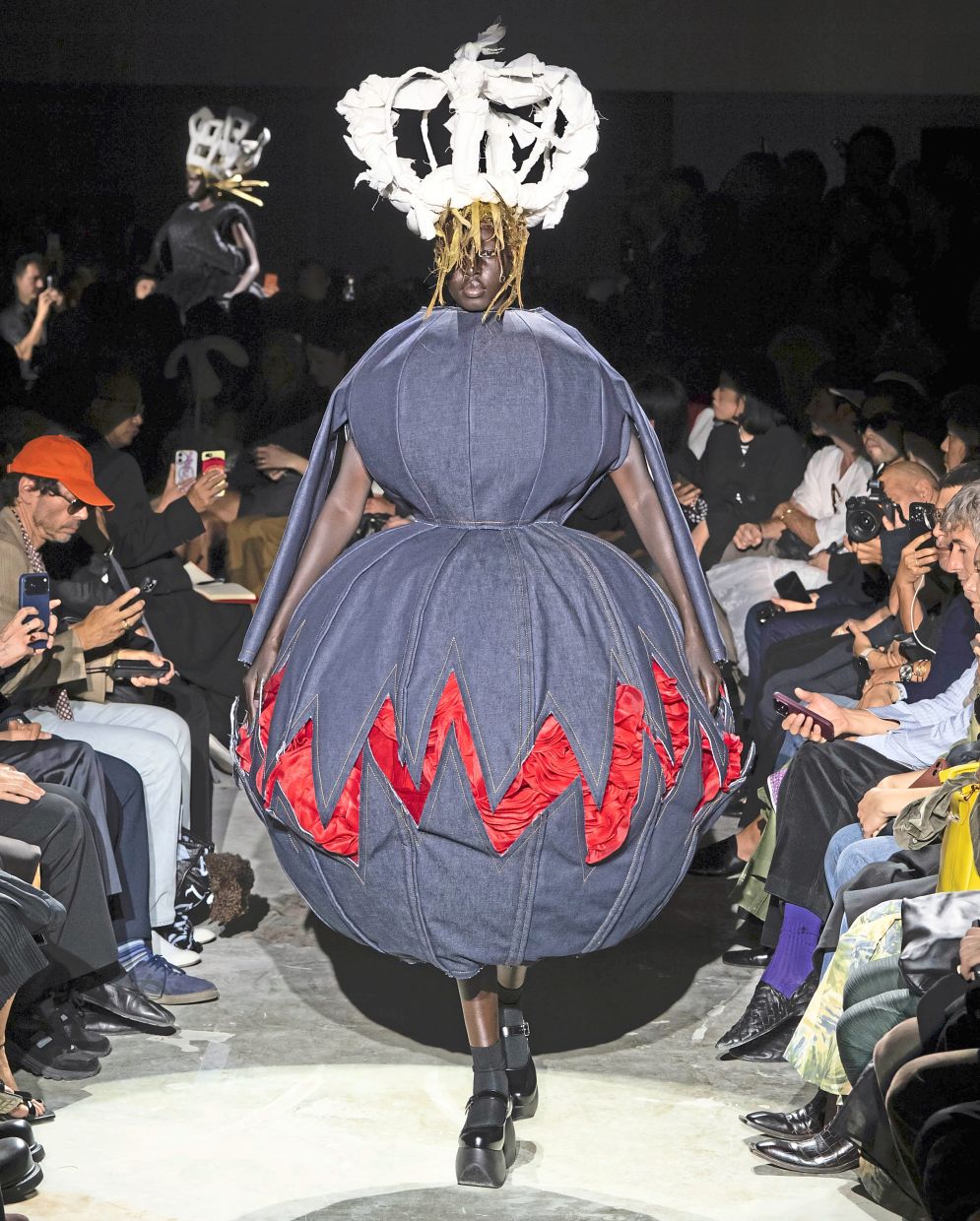Dramatic volume takes on new forms across the season’s runways. Photo: Comme Des Garcons