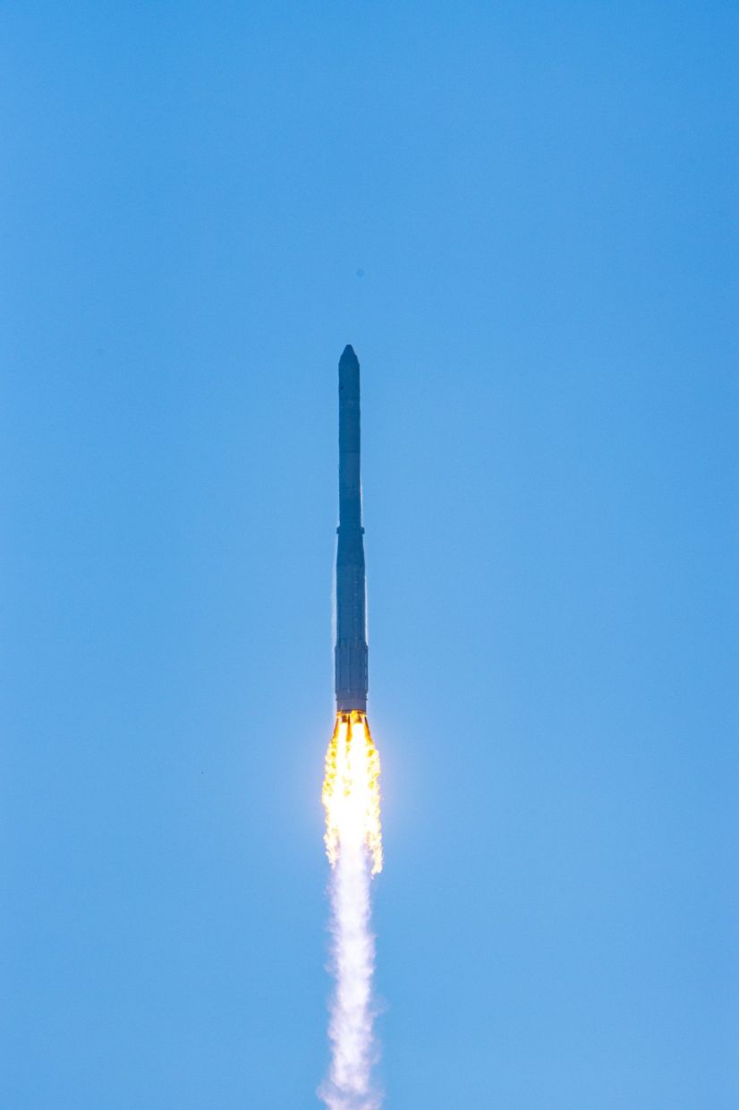 South Korea’s homegrown Nuri rocket lifts off from the Naro Space Centre in Goheung, Jeonnam-Gwangju, Wednesday. - Photo: Korea Aerospace Research Institute