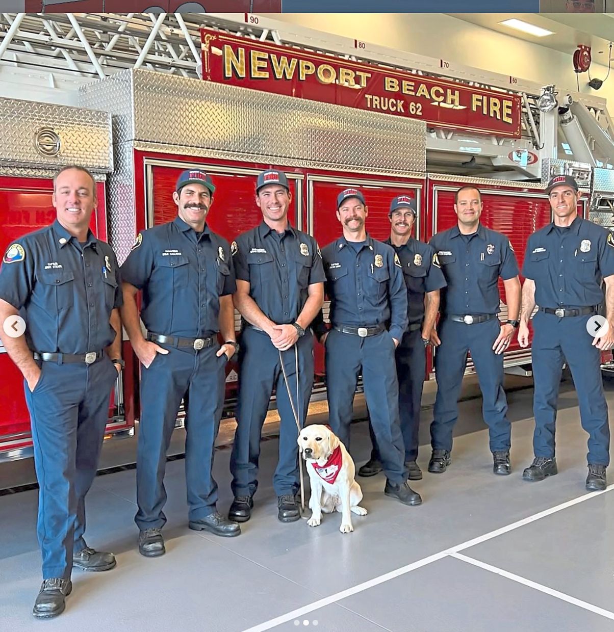 Newport Beach Fire added Tora, a Labrador retriever to its roster in 2022. — Newport Beach Fire/TNS