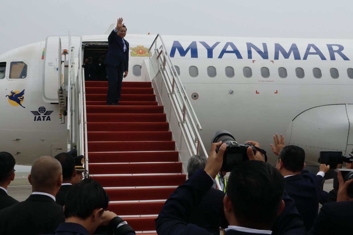 Myanmar President departs for home after two-day official visit to ...