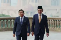 Myanmar President given official welcome at Perdana Putra