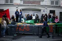 French students keep up protest pressure with some demonstrations hit by violence