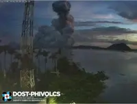 Small volcano near Philippine capital erupts