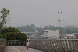Hazy conditions in Singapore may ease on Friday (Oct 9)