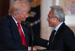 Trump discloses Nvidia stock trades as he prepares to honor CEO Huang