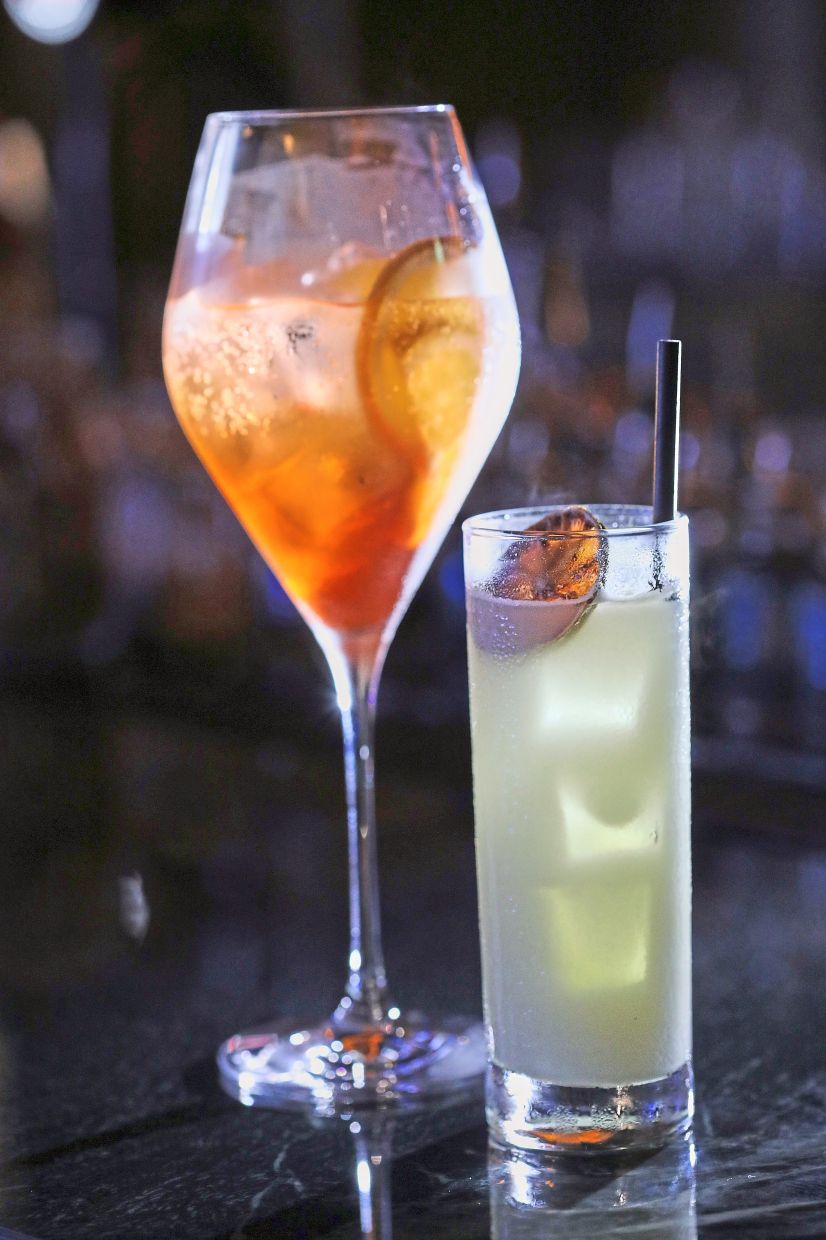 Aperol Spritz (left) and Your Girl’s Favourite.