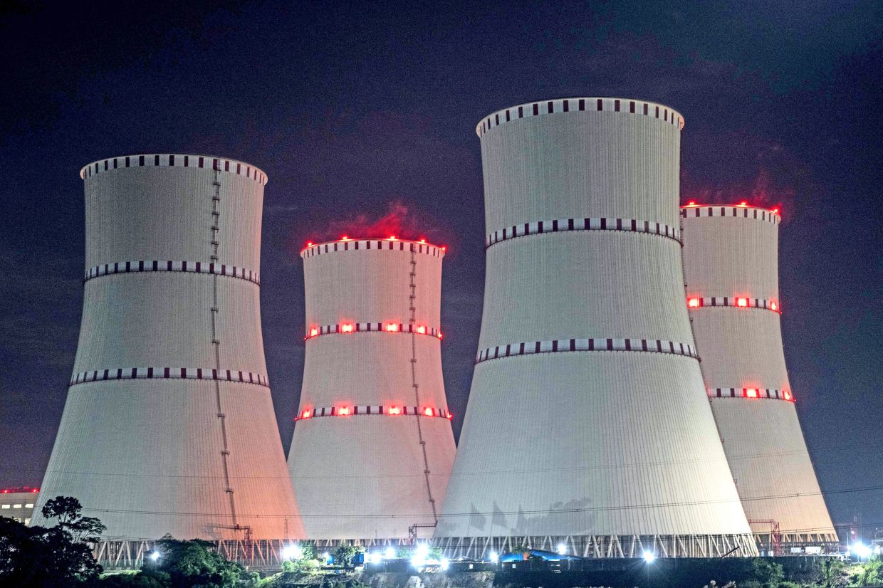 Powerhouse: A view of the Rooppur Nuclear Power Plant at Ishwardi in Pabna district. Once fully operational, its two reactors are expected to supply more than 10% of Bangladesh’s electricity demand. — AFP