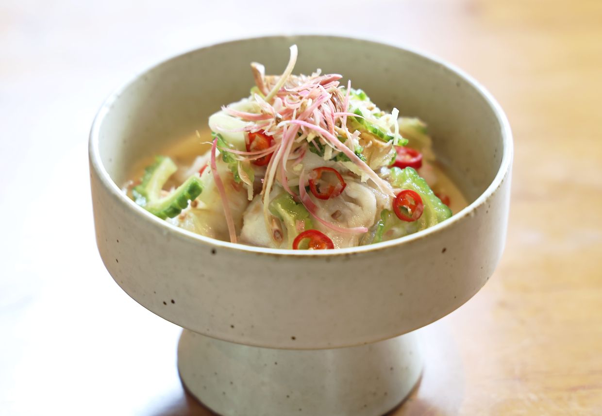 Umai is a Sarawakian raw fish dish that Chin serves at her new restaurant, The Ruai Room.