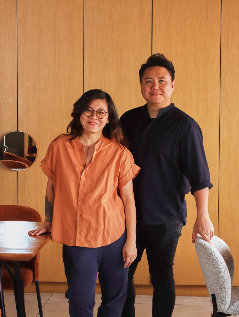 Ong (left) was instrumental in pushing the talented Weldie (right) to become a pioneer in terms of doing Borneo-inspired tasting menus at their restaurant Chipta11a. — Chipta11a