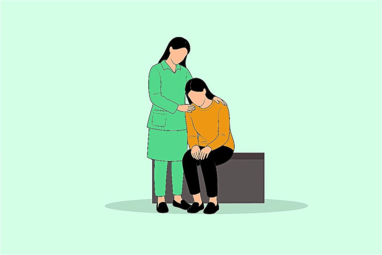 When you notice someone going through a depressive episode, gently bring them to a quiet space and keep them grounded with their feet firmly on the floor. — Pixabay
