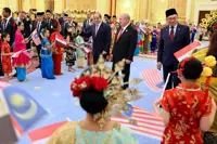 Egyptian President El-Sisi accorded state welcome at Istana Negara